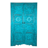 Indian Hand Carved Solid Wooden Cupboard Wardrobe D45